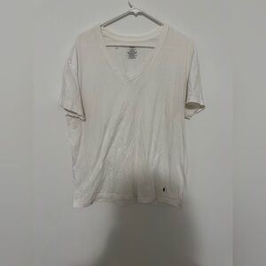 Polo Ralph Lauren Men's White V-Neck Shirt